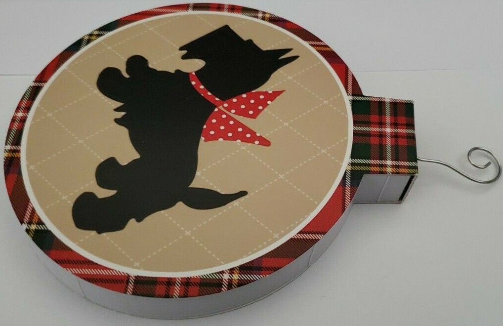 NEW Hallmark – Scottie Dog Tartan Round Memo Pad Block Notes – 150 Sheets
