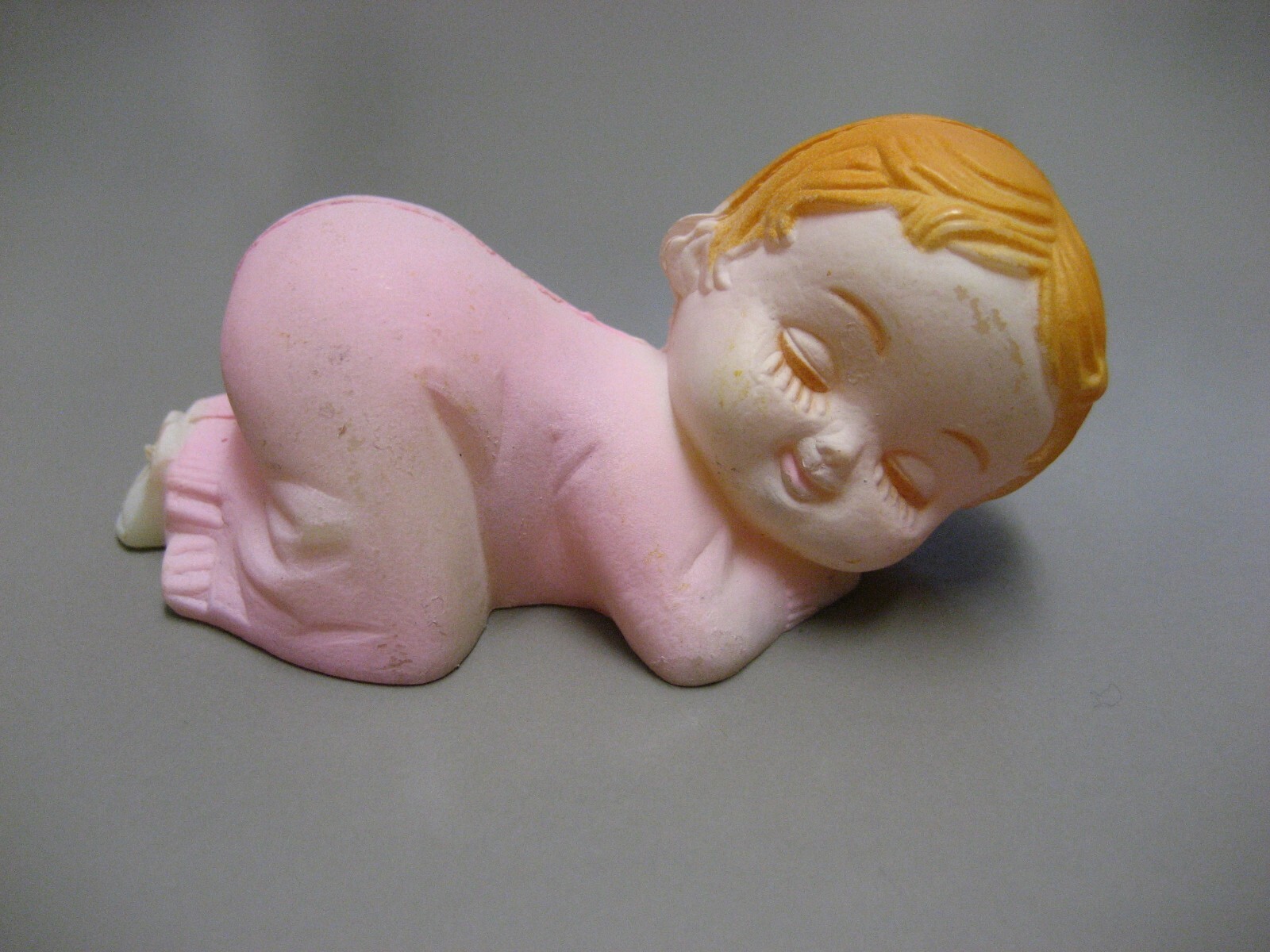 Pink Pajama Sleeping Baby Girl Cake Topper