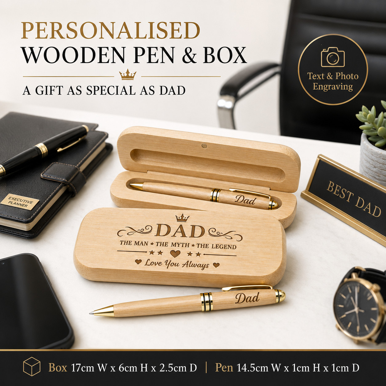 christmas Day Gift Hamper Personalised Dad Grandad Last Minute Bundle Deal