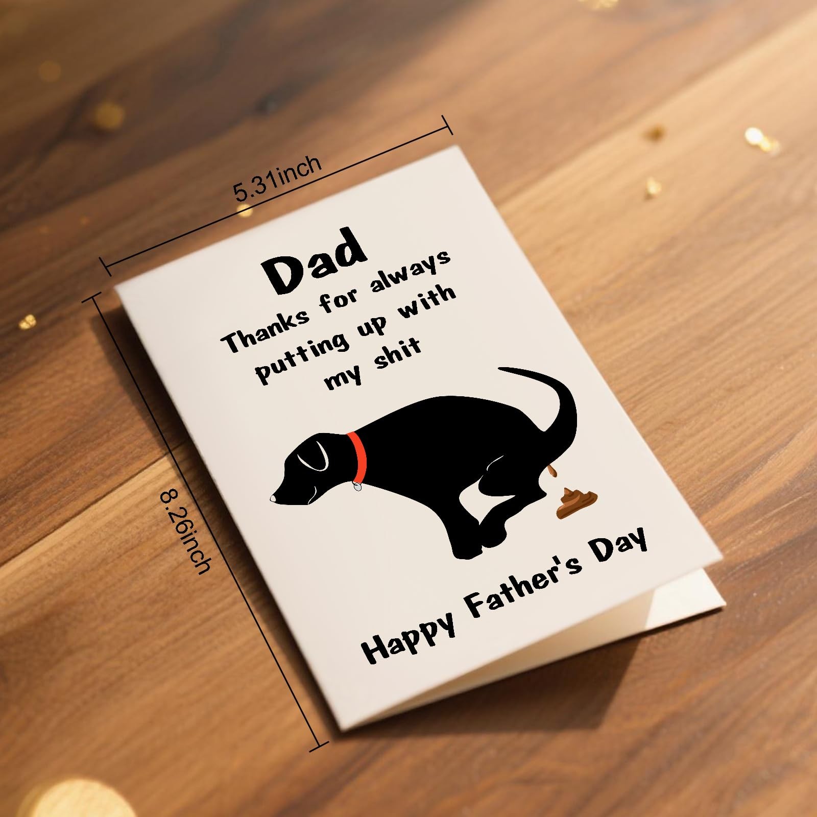 Fathers Day Card Gifts for Husband Dad from 8.26 inches x 5.31 inches, White