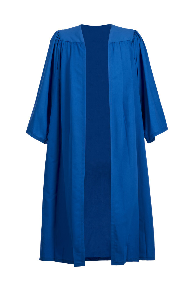 Childrens Blue Choir Gown Age 4 -13 Years Nursery Kids Graduation Costume Outfit
