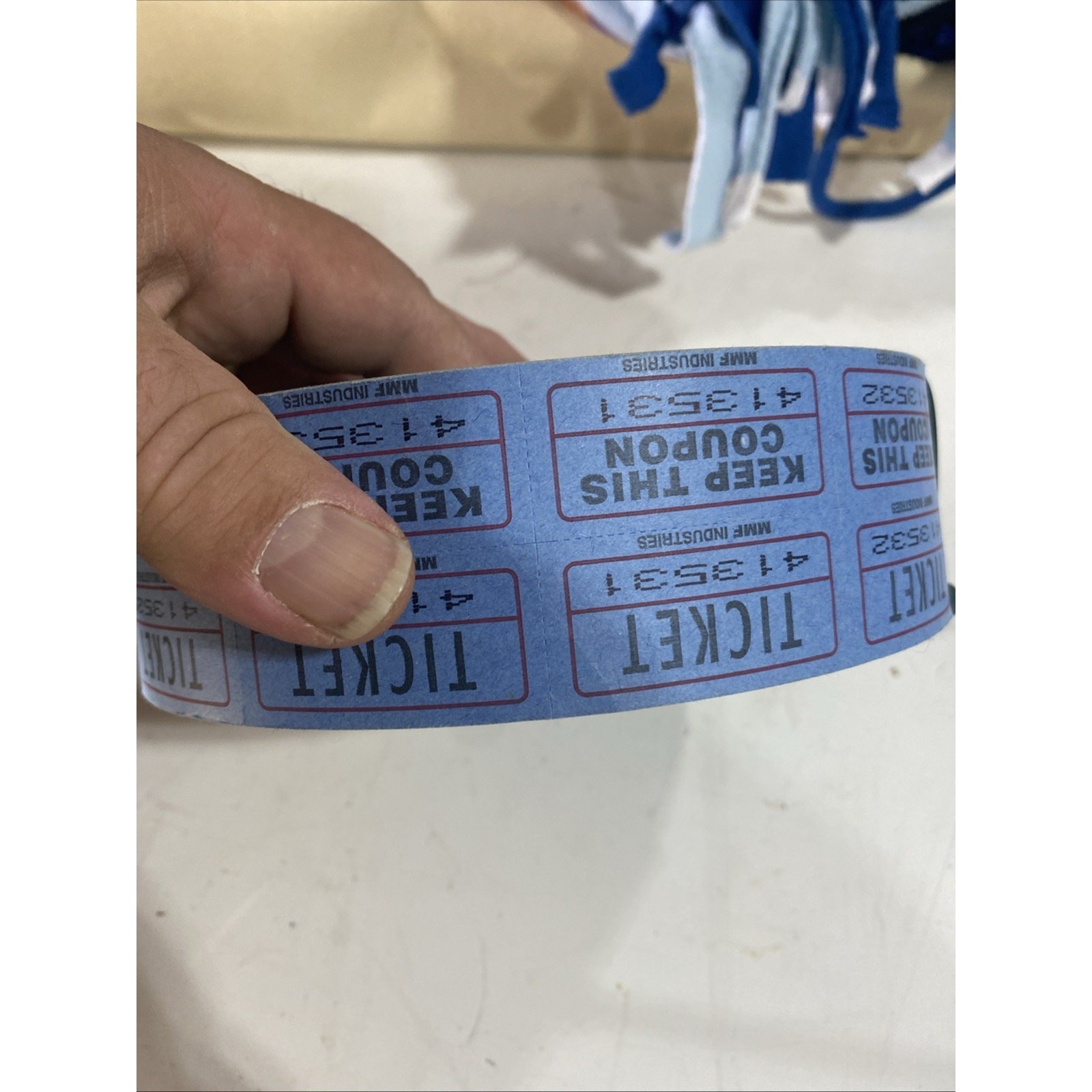Blue Double Roll Raffle Tickets 2000 Ct – Keep This Coupon – Indiana Ticket Co.