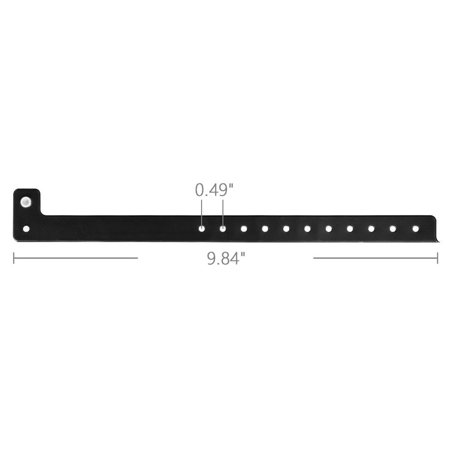 Ouchan Plastic Wristbands Black- 500 Pack Wristbands for Events Club Music Me…