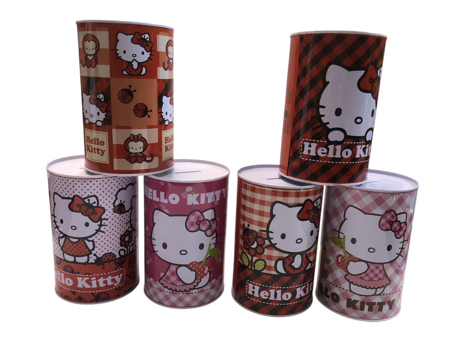 HELLO KITTY TIN LIFEGUARD OPENS WITH CAN OPENER CM 15X10