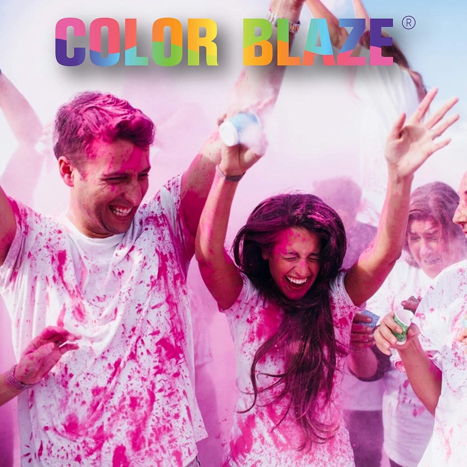 Color Blaze Gender Reveal Powder Packets – Blue – Set of 10, Baby Party, Boy