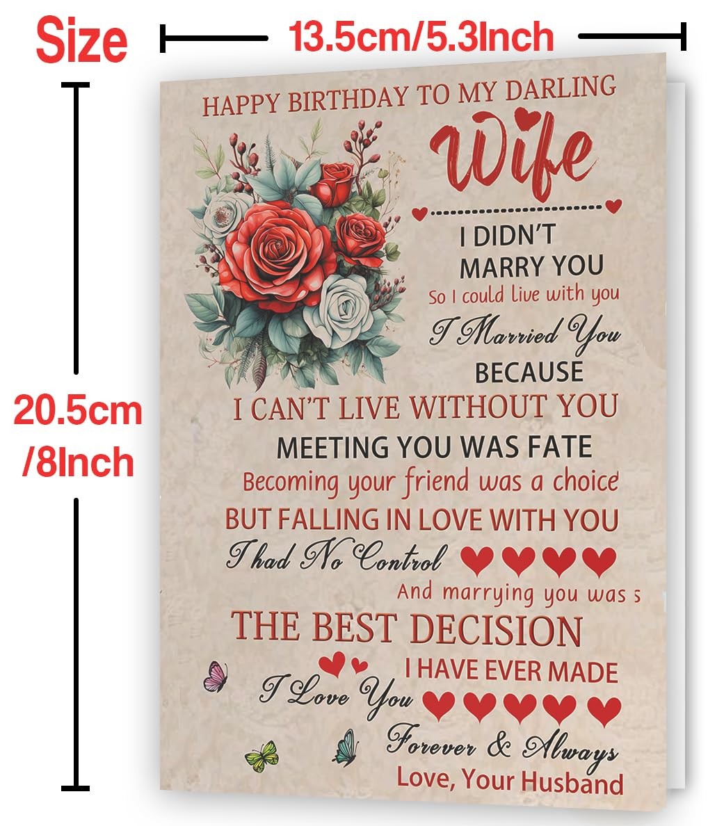 Hongshan Happy Birthday To My Darling 8 inches x 5.3 inches, hs-195