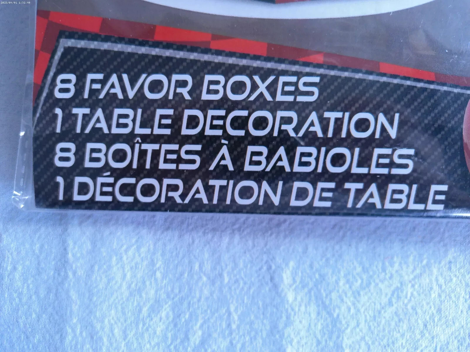 Disney Cars Favor Box Centerpiece Decoration