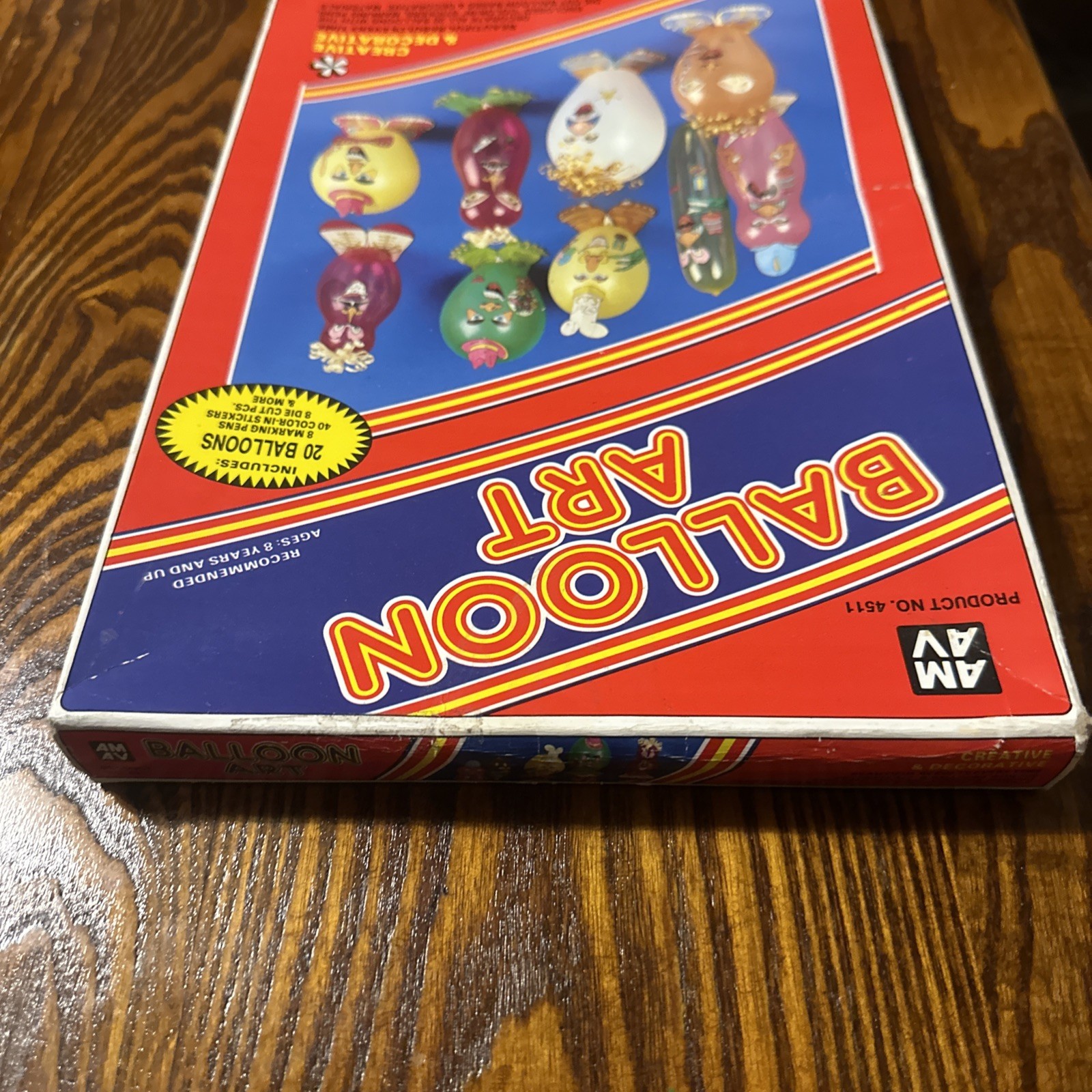 Balloon Art Creative Decorative Kit Birthday Party Vintage AMAV 1989 4511 NEW