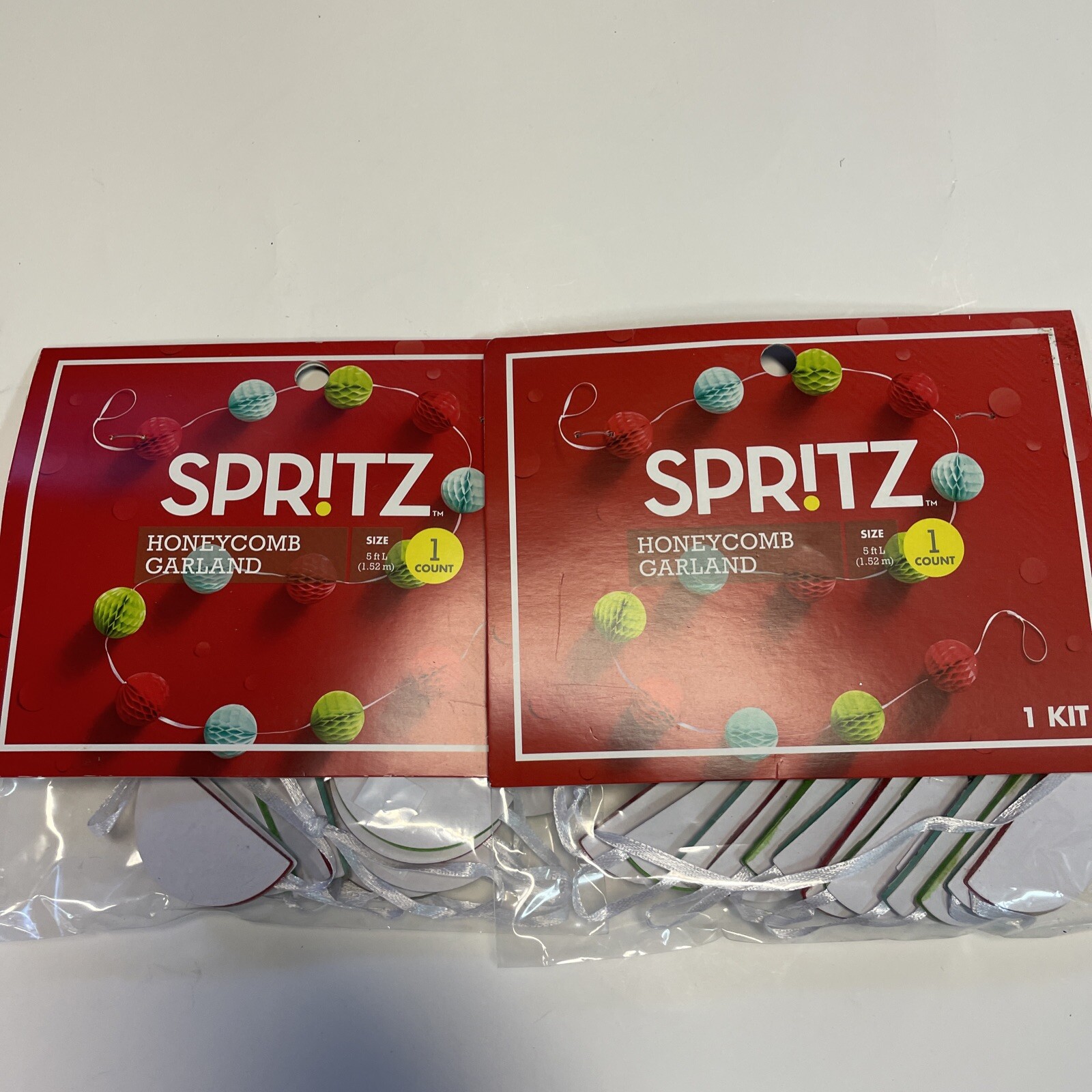 2 Packs Spritz Honeycomb Garland 5 ft. each pack