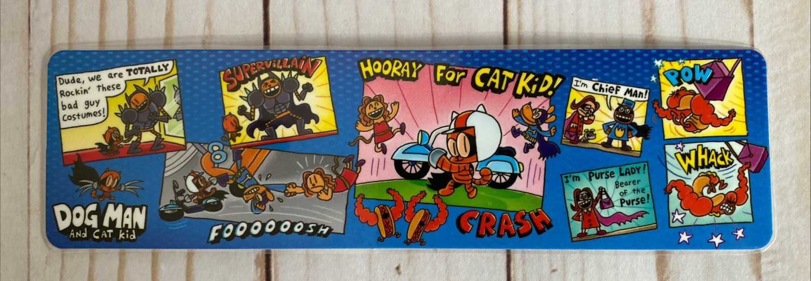 Dog Man Cat Kid Bookmark Laminated Stocking Stuffer Set Of5 Dav Pilkey Free Ship