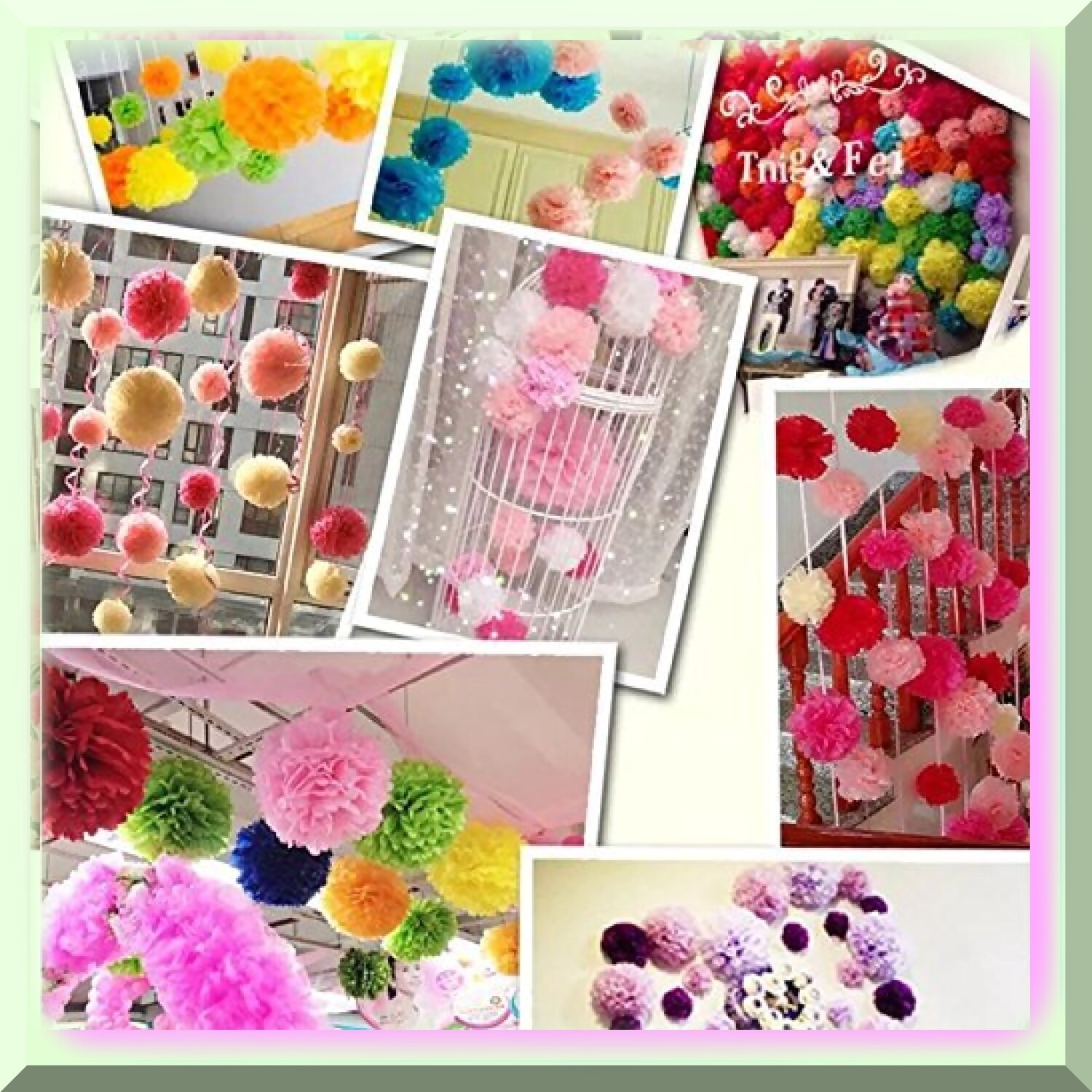 Colorful Paper Decorations for Celebrations
