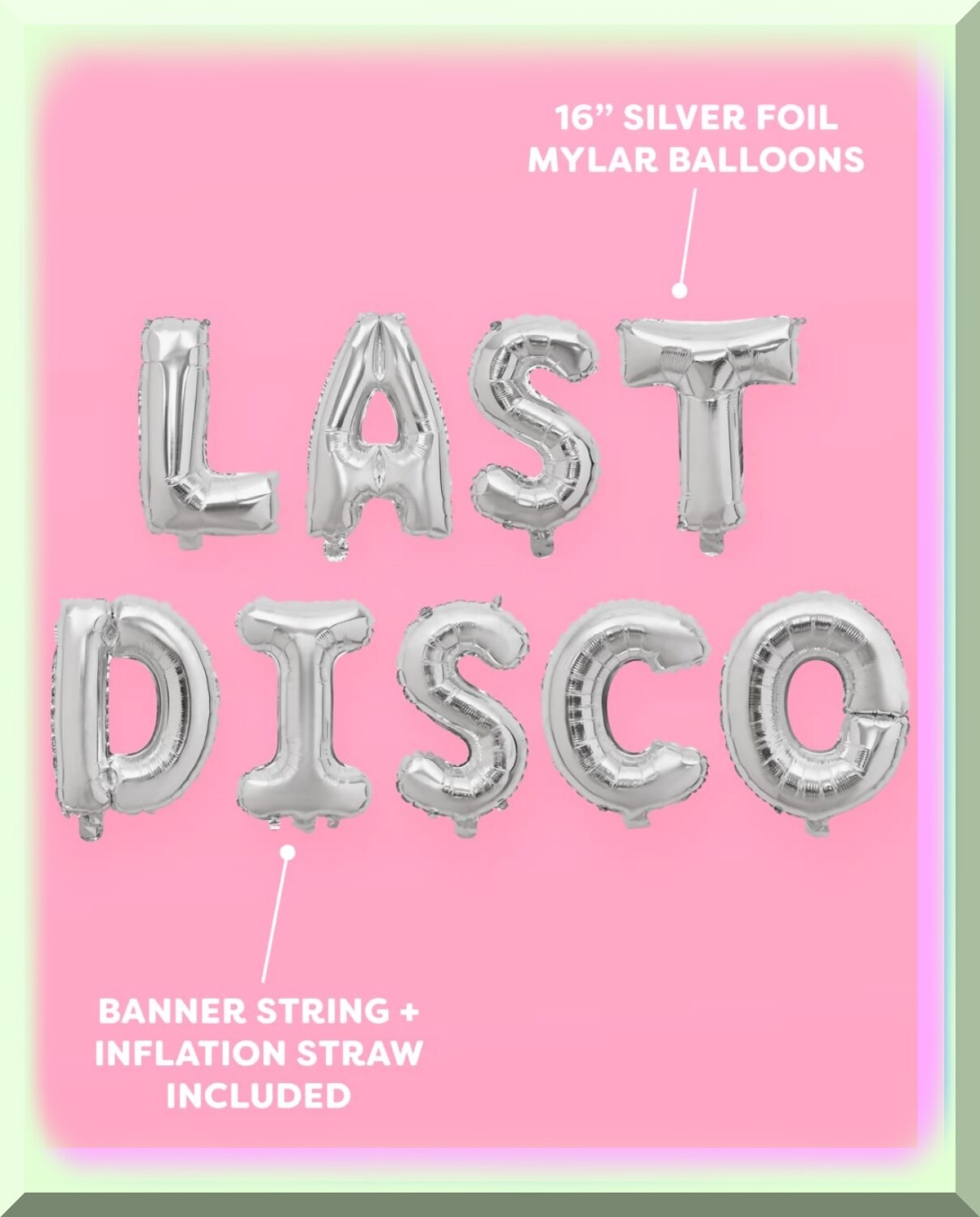 Silver Disco Balloons for Bachelorette Party