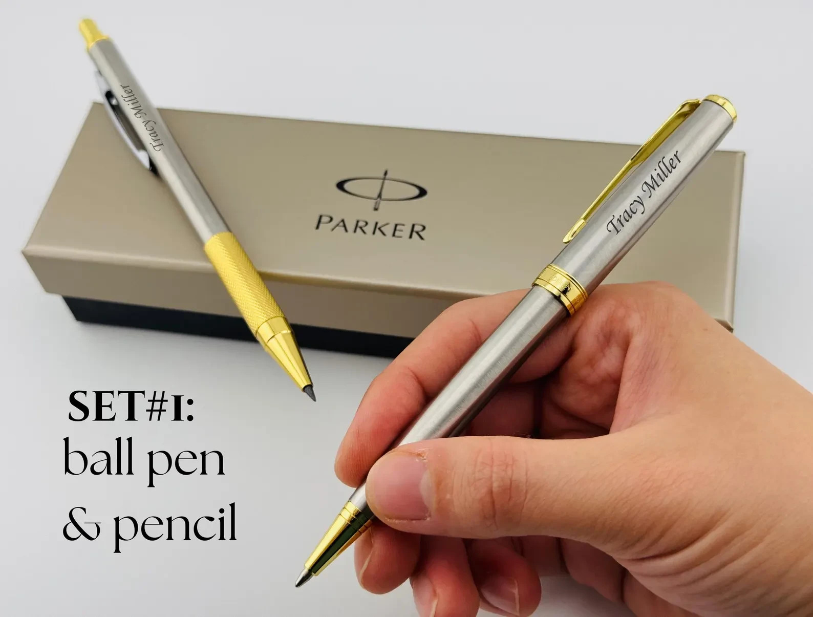 Engraved Parker Pen & Mechanical Pencil Set – Ideal Gift for Coworkers