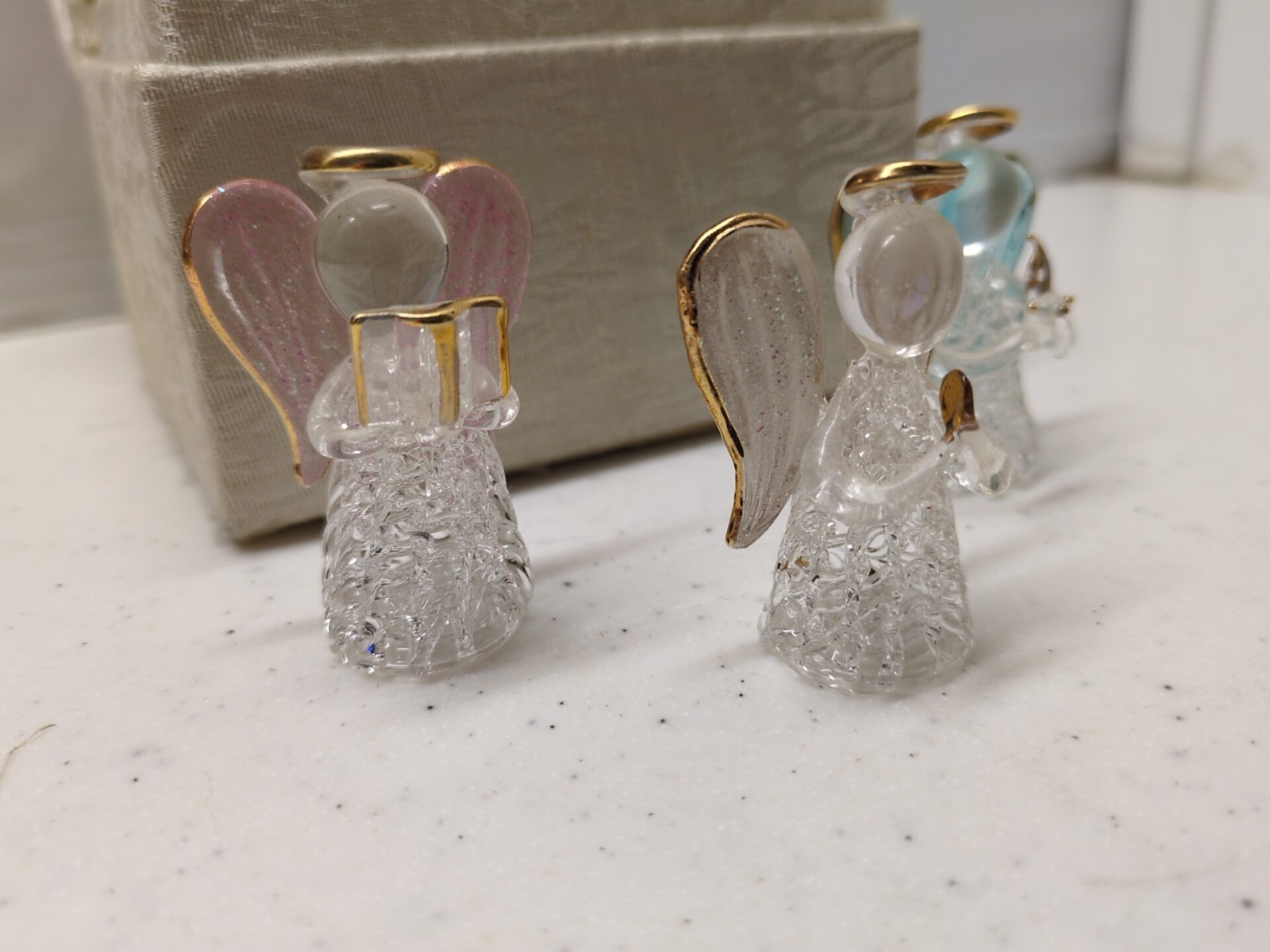 Set 3 Glass Guardian Angels Gift with Verse – Blessings Box