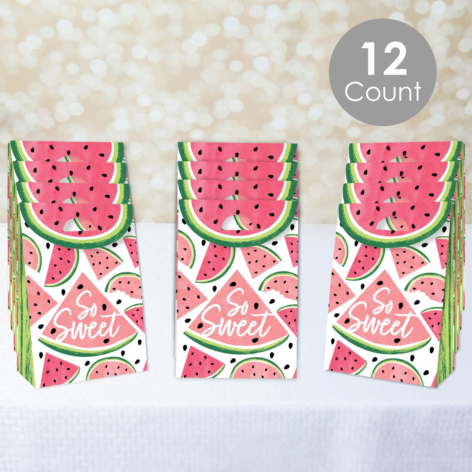 Big Dot of Happiness Sweet 12 Count (Pack 1), Pink, Green, Black