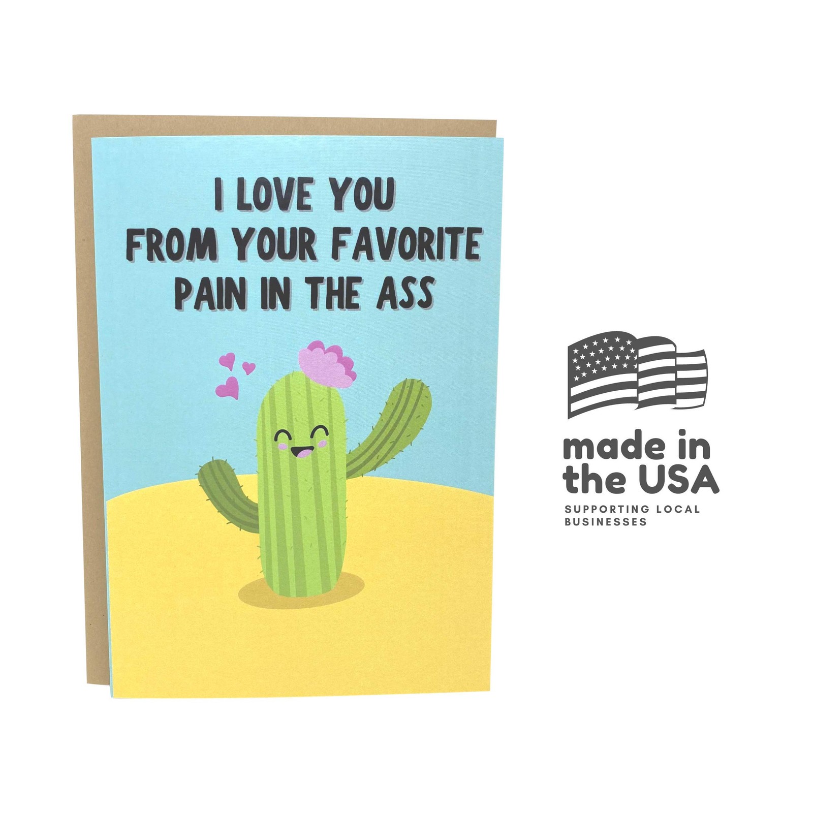 Sleazy Greetings Funny Mother’s 5 inches by 7 inches, White with black text