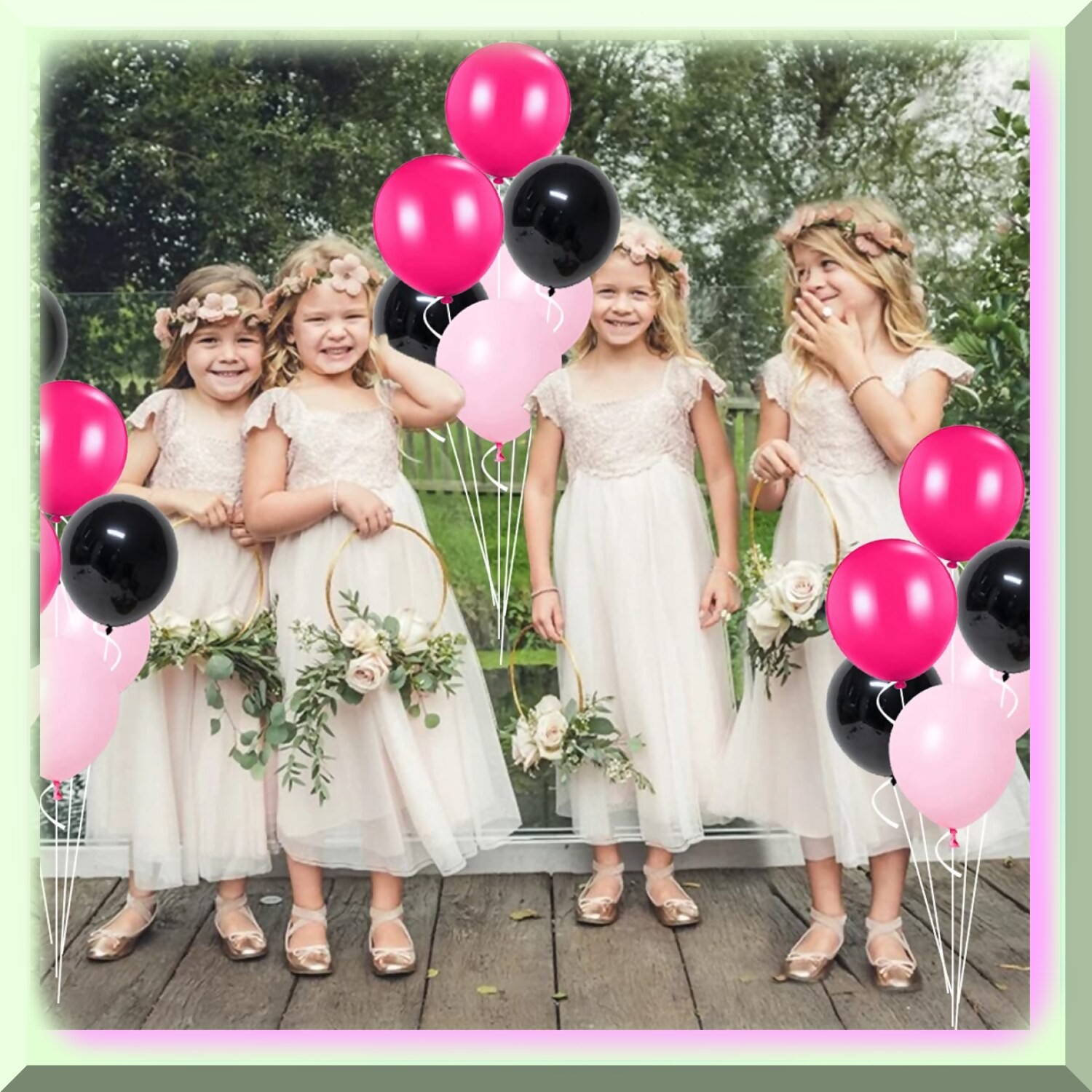 Hot Pink Princess Party Decorations 50 Balloons