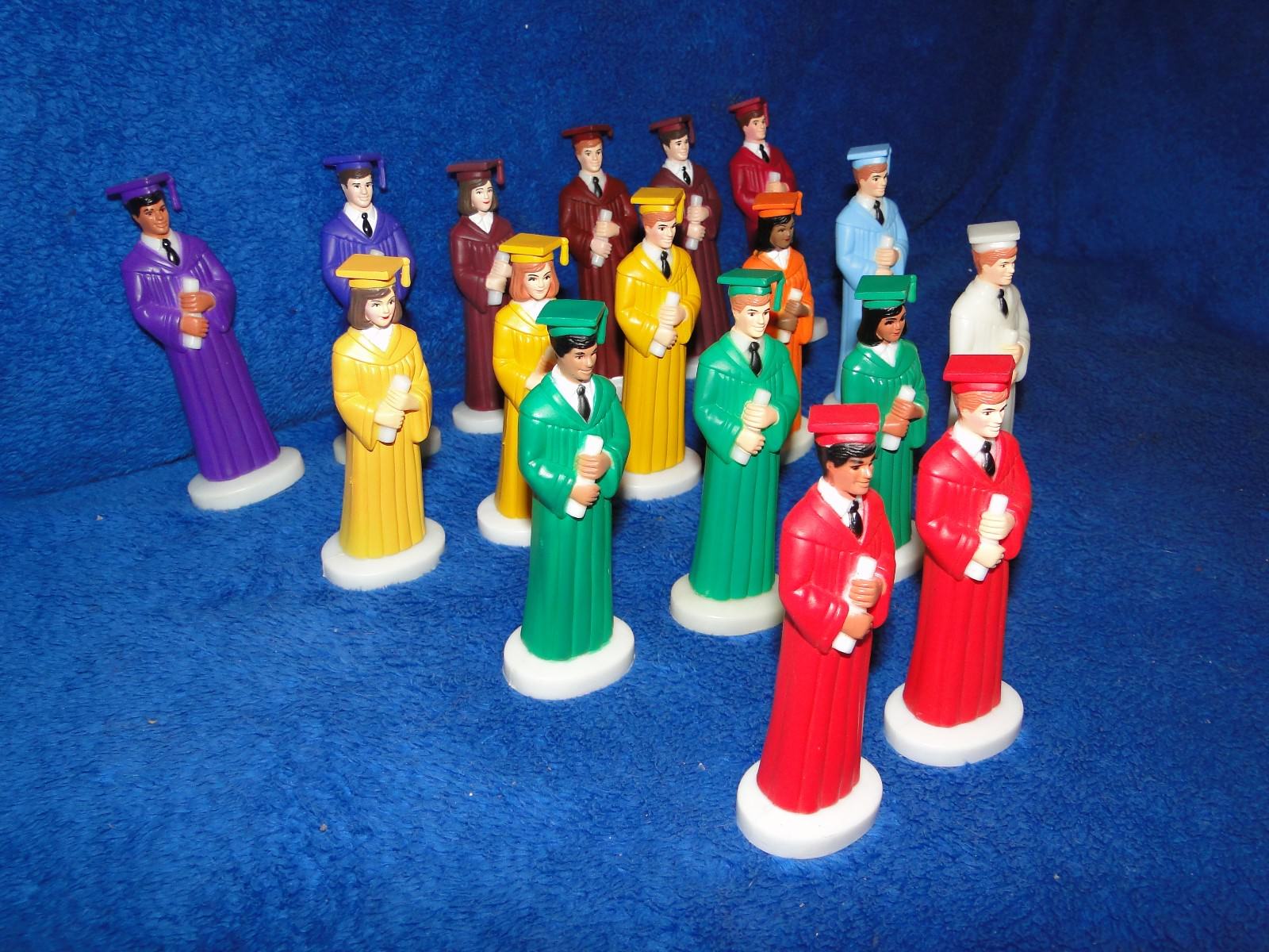 New Male Boy or Female Girl Graduation 4 5/8″ Figure in plastic, U pick color