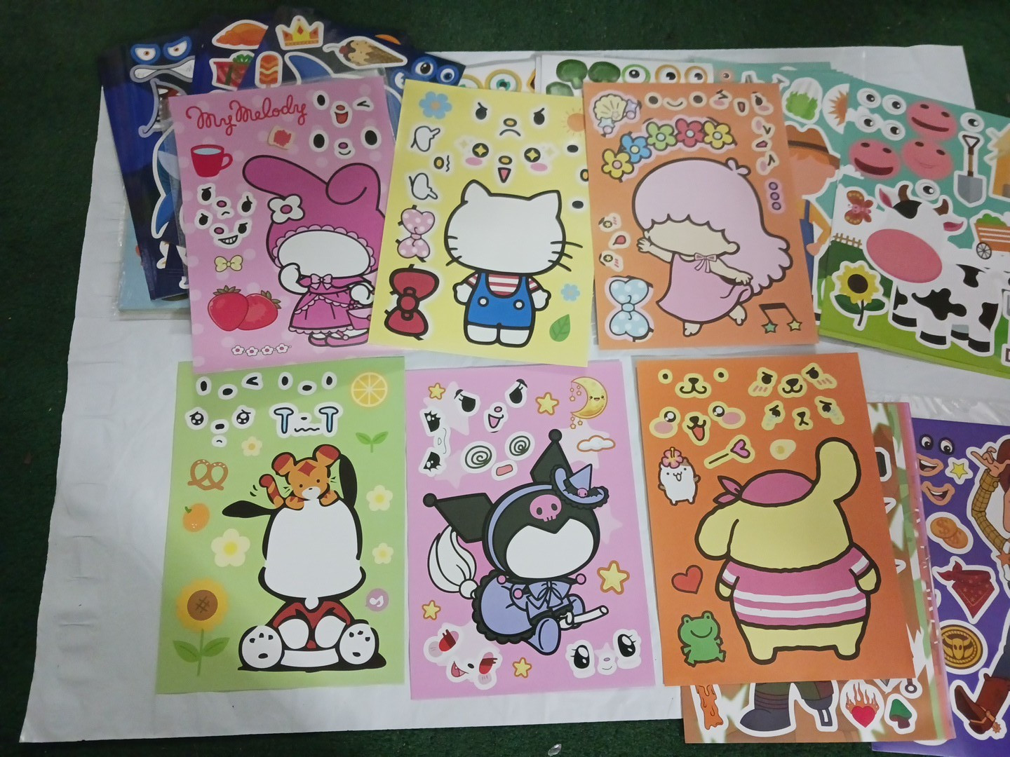 Stickers. 147 sticker sheets. farm animals, toy story, sharks + more. kids party