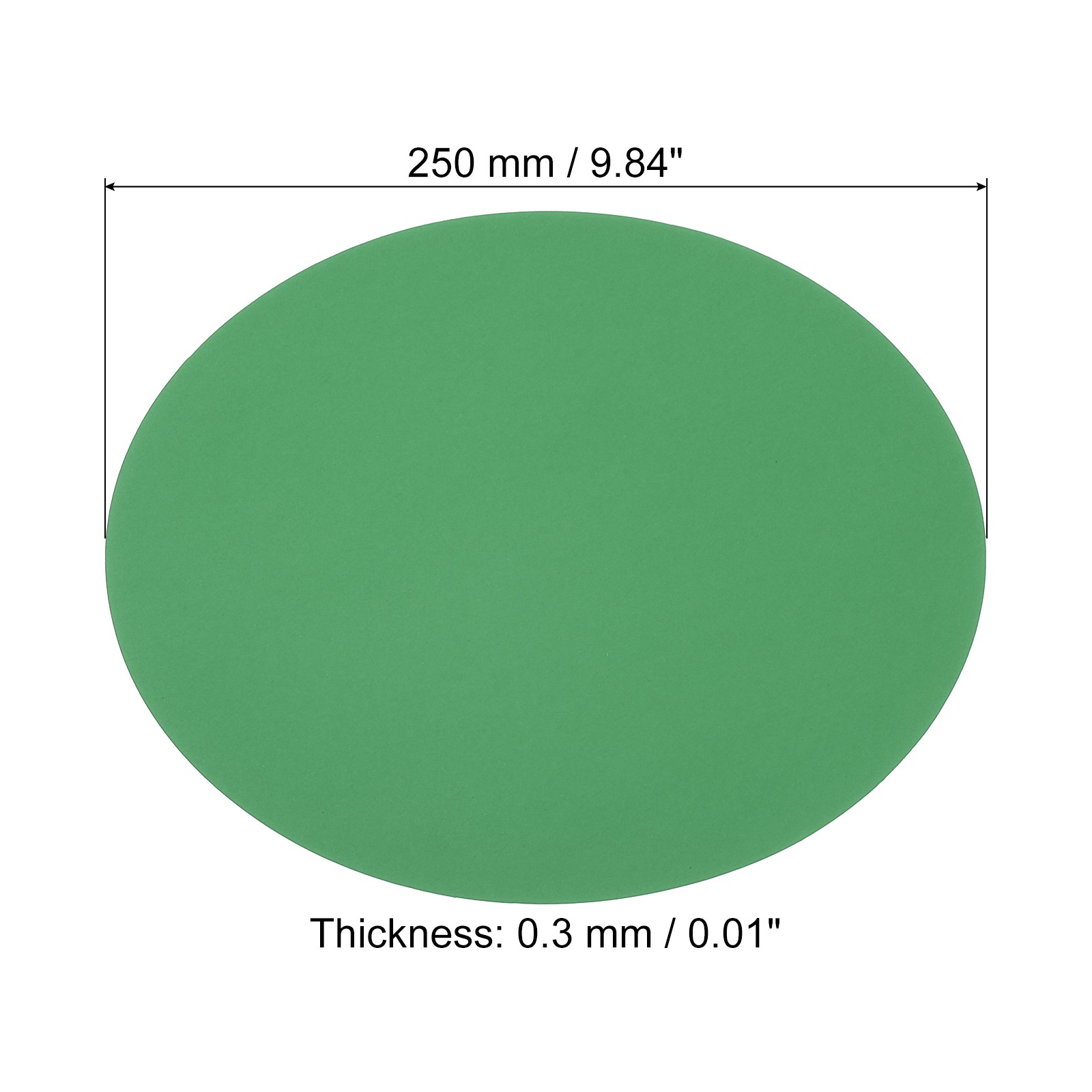 9.8-inch Round Cardboard Paper 25 Pcs Blank Circles for DIY Craft Arts Green