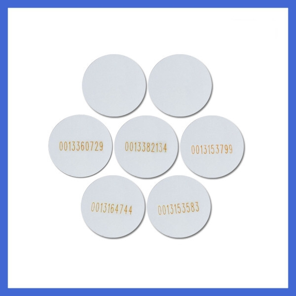 100Pcs 125KHz EM4100 ID RFID compatible cards Φ25mm Printed number/