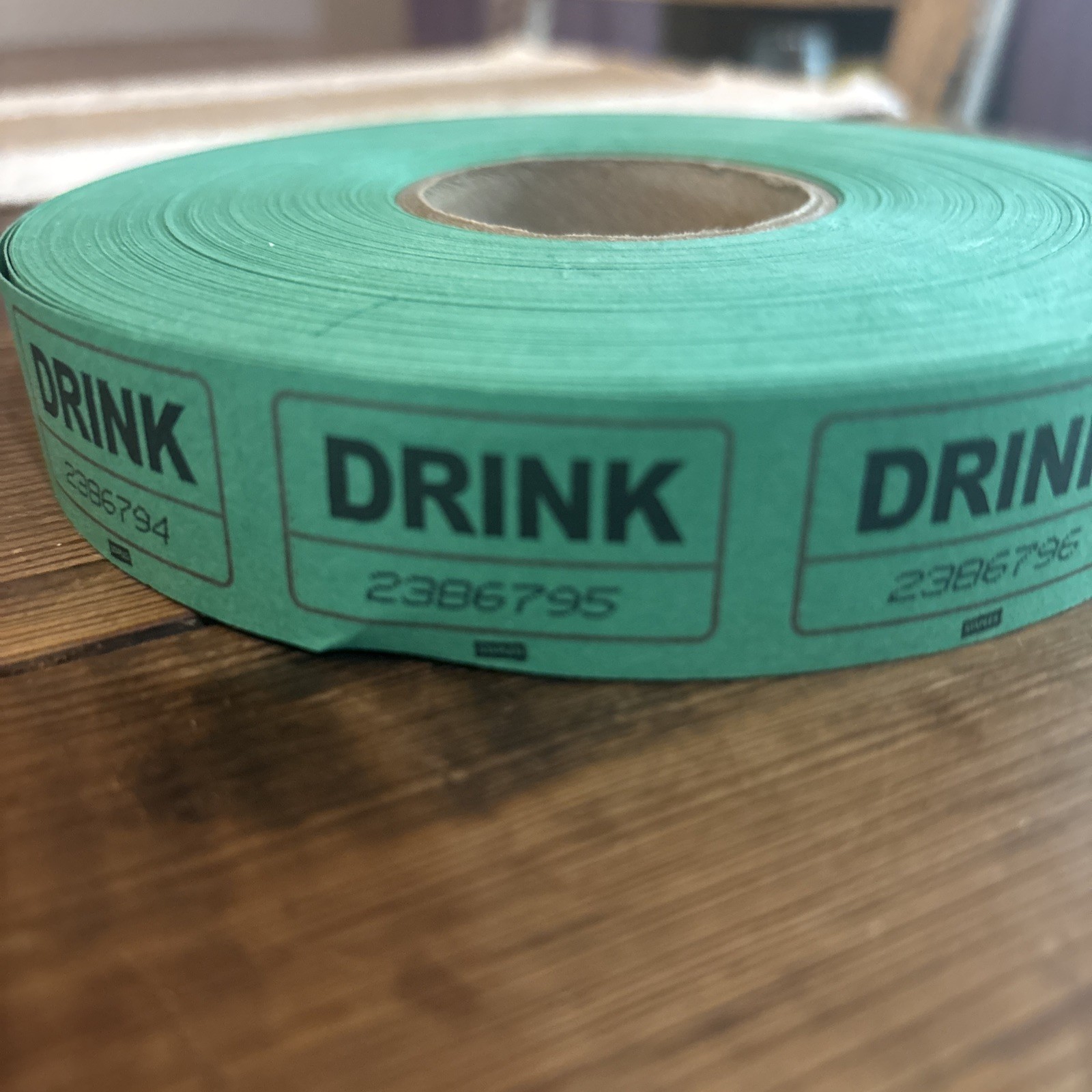 1000 Raffle Tickets Rolls, Drink Tickets Single Roll for Events used about 50