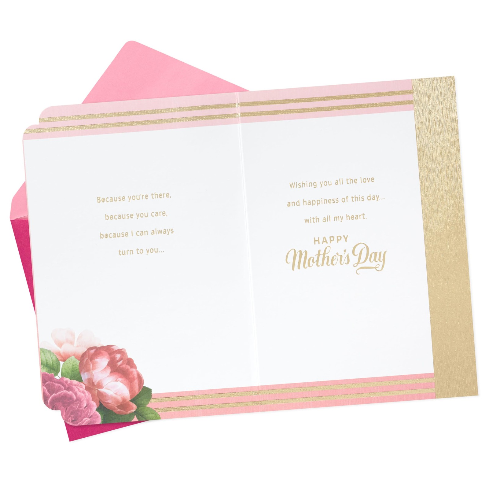 Hallmark Mothers Day Card for Mom 1 Count (Pack of 1), Love and Happiness