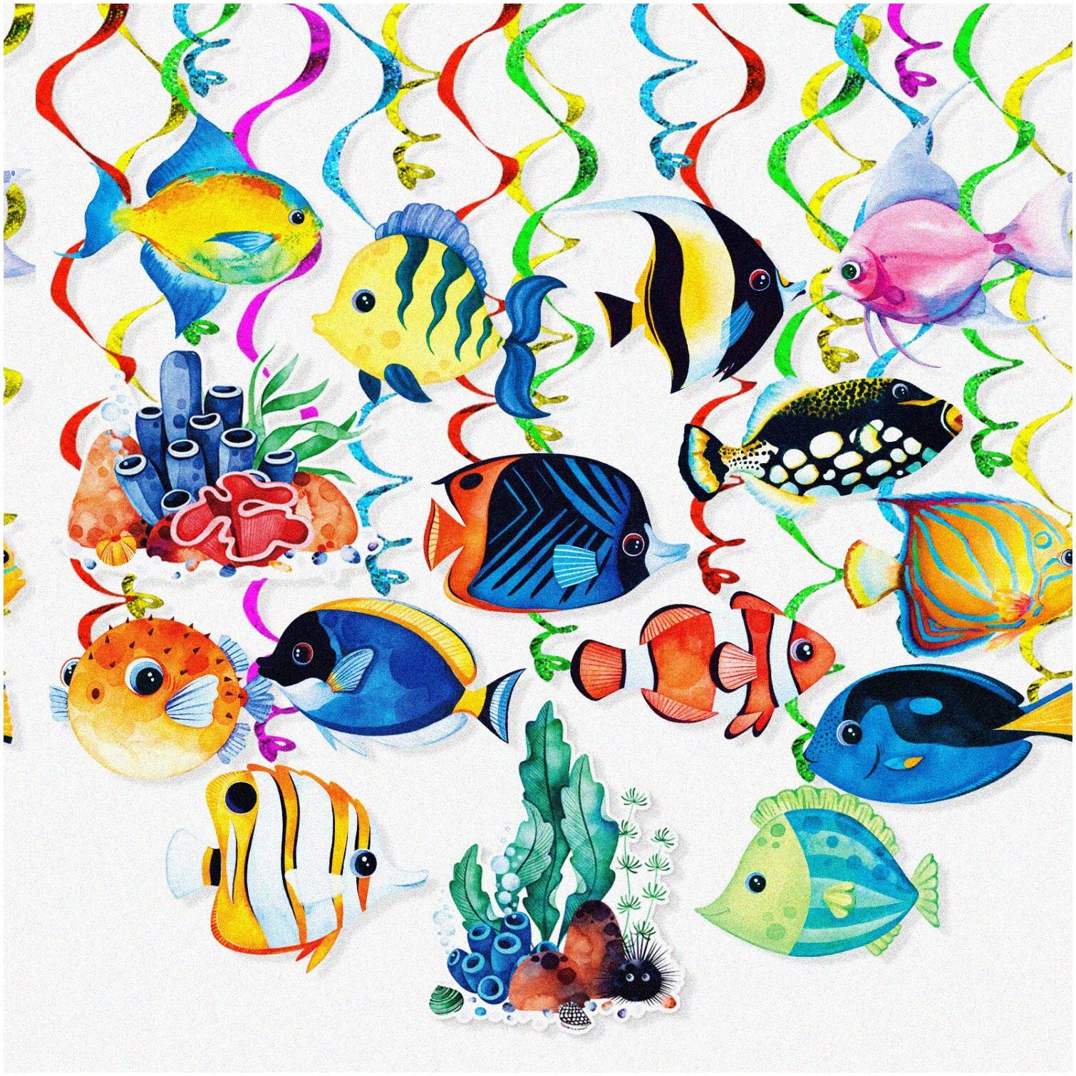 Ocean Breeze Fish Decorations Celebration Pack