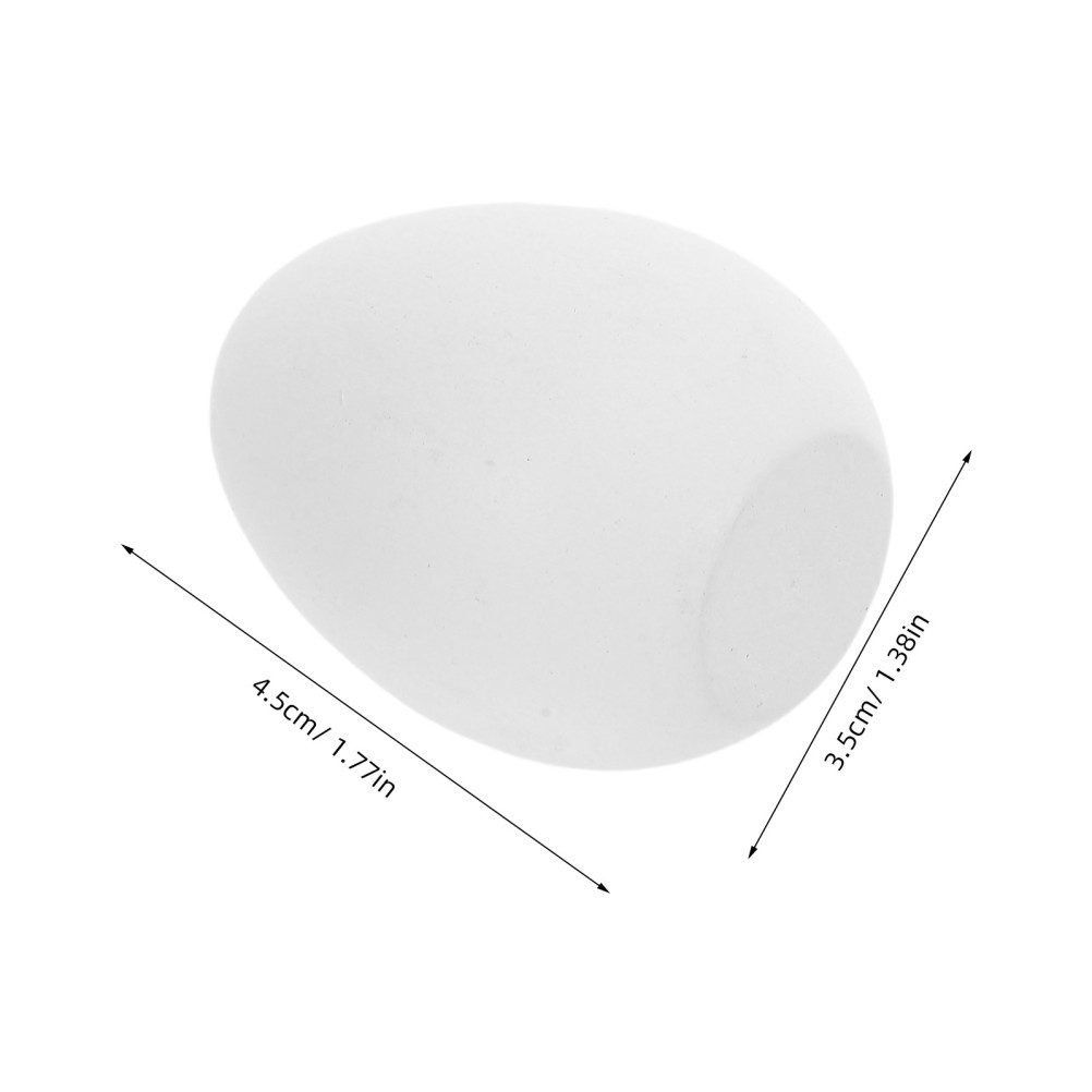 8Pcs White Wooden Easter Eggs for DIY Painting Durable Faux Egg Crafts