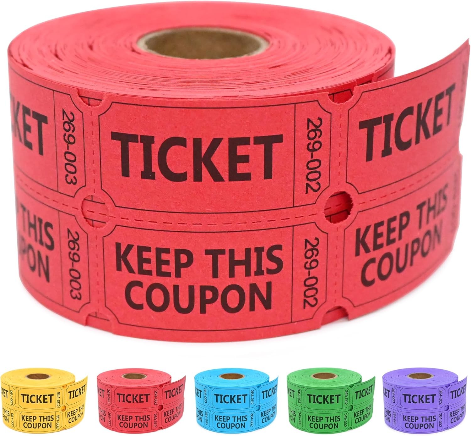 ESSENTIAL 500ct Double Roll Raffle Tickets | Blue Event Entry