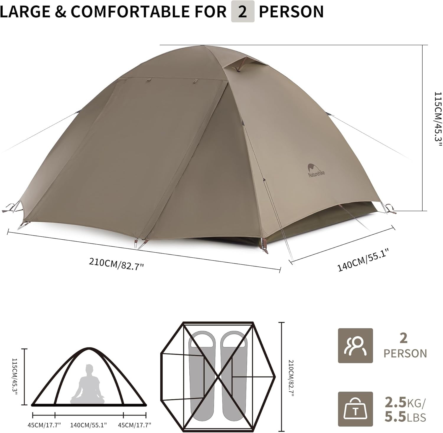 Cloud River 2 Person 3 Person Backpacking Tent 2 Person 3 Person Tents