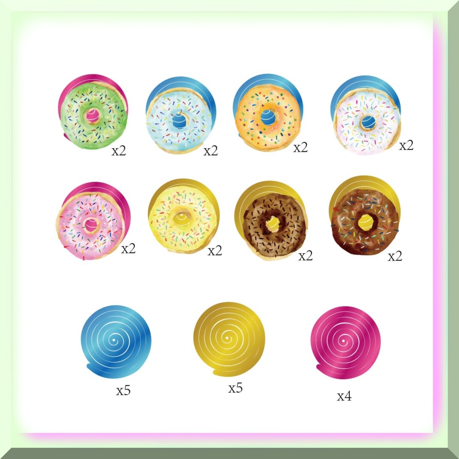 Donut Party Decorations 30 Pieces