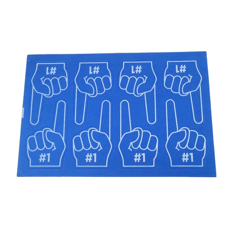 5 Pieces/Set EVA Foam Finger #1 Red Blue Cheering Gloves Party for Sports