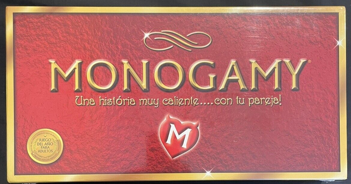 Monogamy Board Game, Spanish language edition – new in factory shrink-wrap