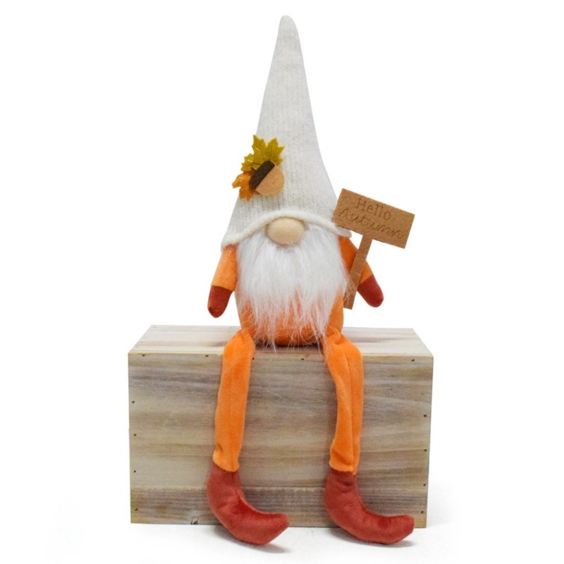 1Pair Handmade Autumn Gnomes Doll Centerpieces Thanksgiving Tabletop Decoration
