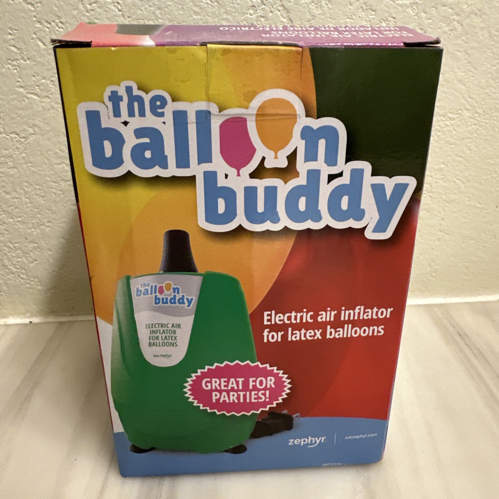Balloon Buddy Electric Air Inflator New In Box