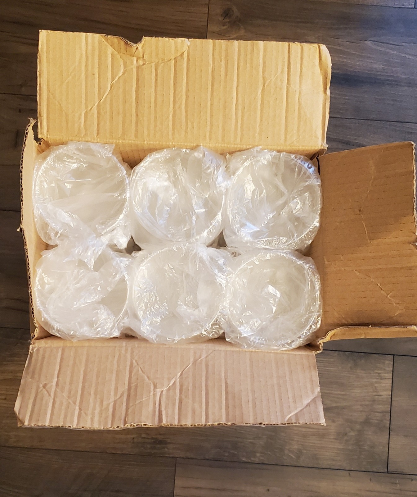 NEW 48 Papermart Clear Plastic Round Party Wedding Favor Boxes Soaps Wax Melts