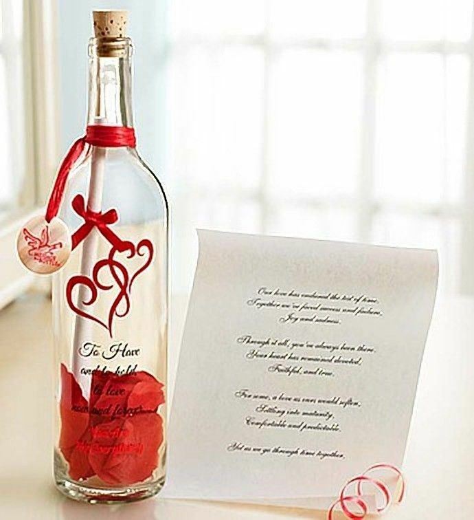 Personalized Message in a Bottle Anniversary-Custom Husband Wife Gift Present!!!