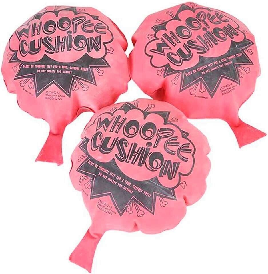 3 LARGE 8″ Whoopee Cushions – gag fart stink kid joke child prank noise maker