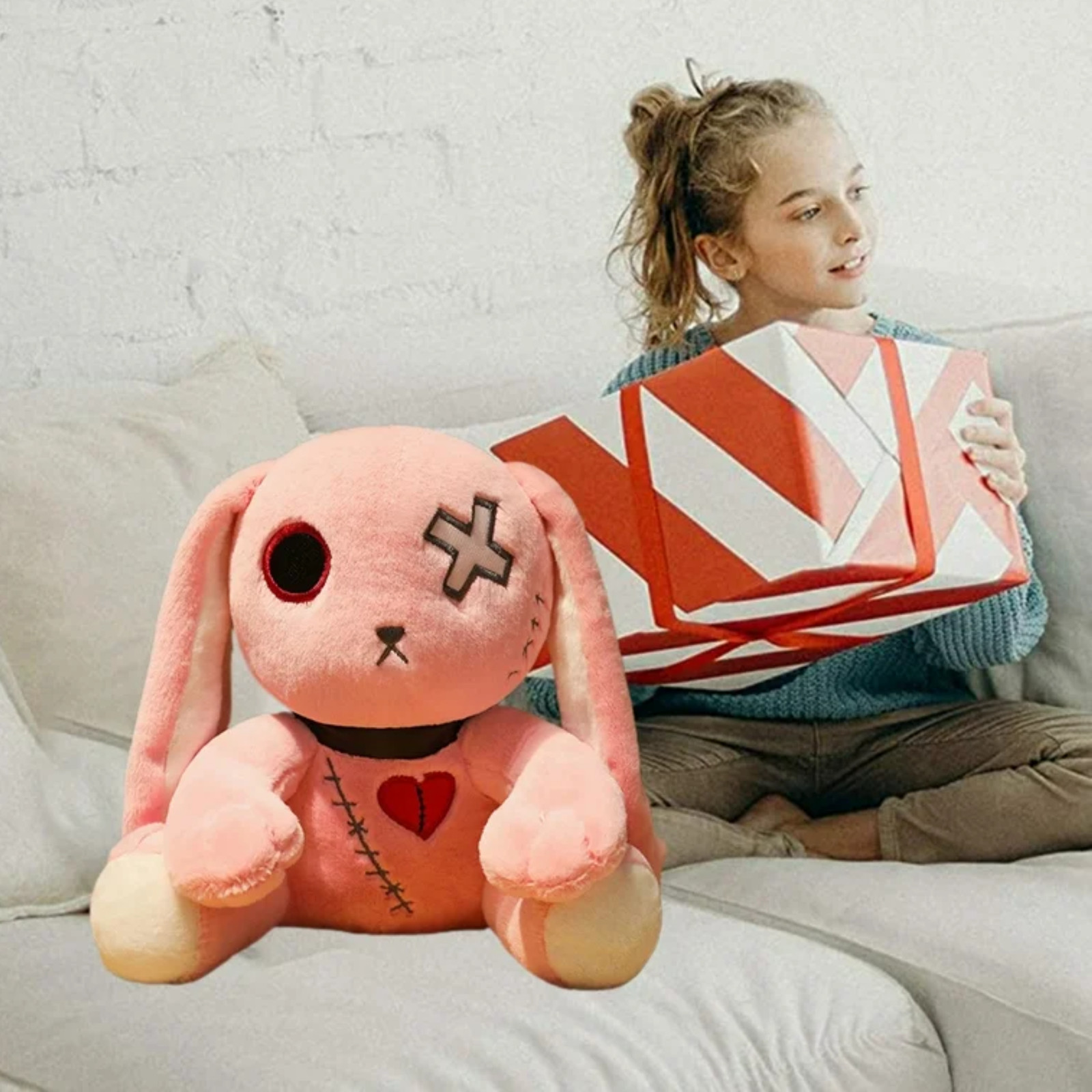 Travel Friendly Rabbit Cross Eye Stuffed Plush Toy Bachelorette Party Gift Ideas