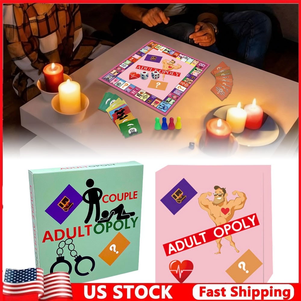 Couple Adult Opoly Board Game Deck Cards Date Night Ideas Conversation Intimacy.