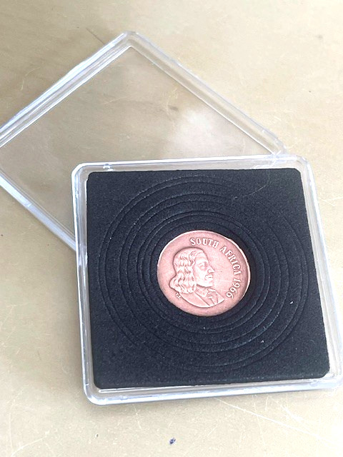 Unusual 60th Birthday Gift-1966 SOUTH AFRICA Birth One Cent coin – Present.