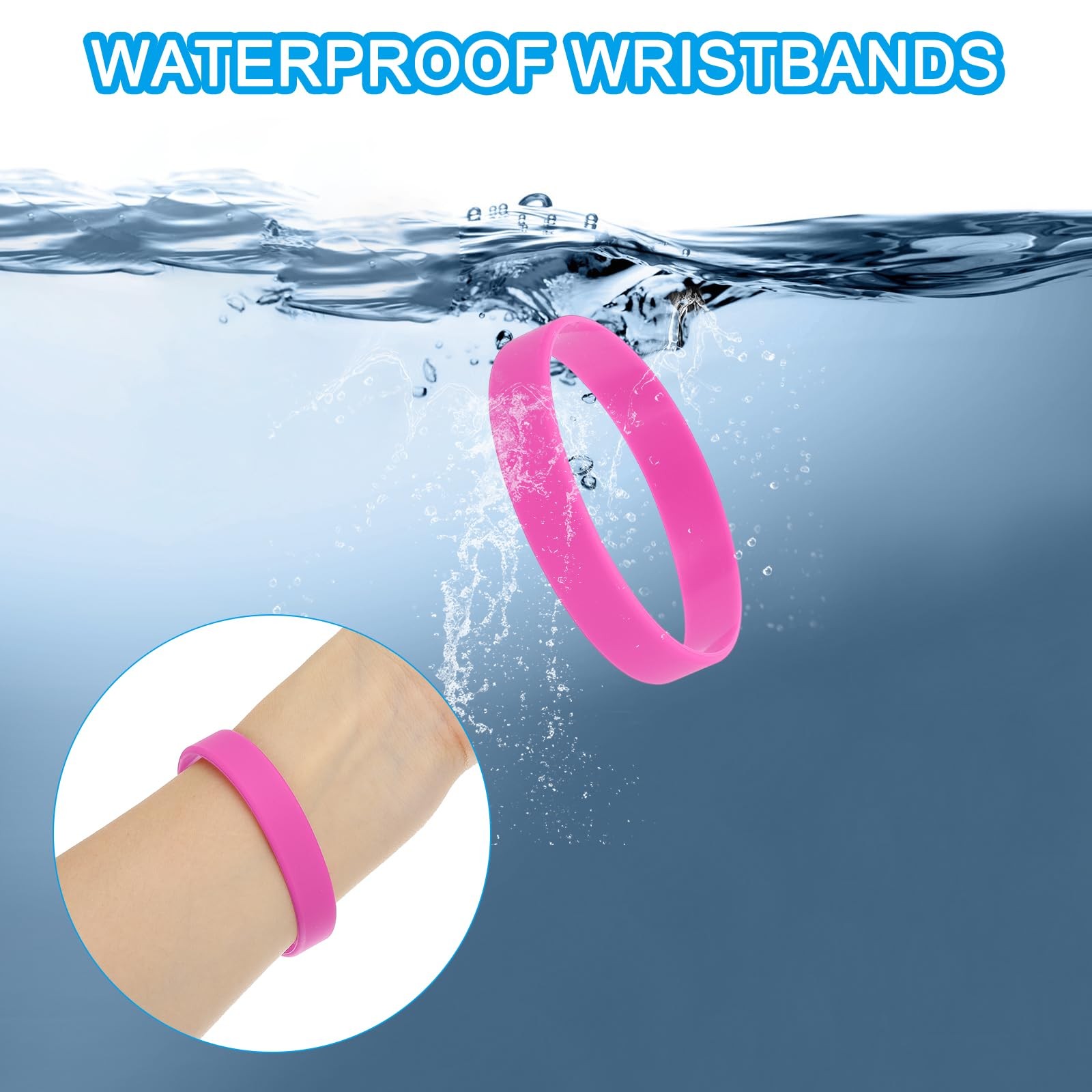 PATIKIL Silicone Rubber 7.87×0.47×0.08 inch / 20×1.2×0.2 cm (LxWxH), Pink