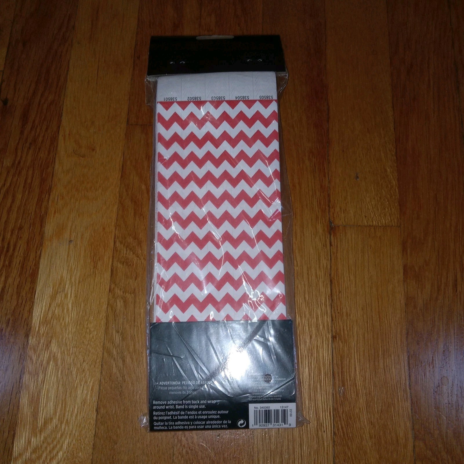Amscan Tyvek Wristbands 500 Count Concert Events Parties Clubs Crowd Control