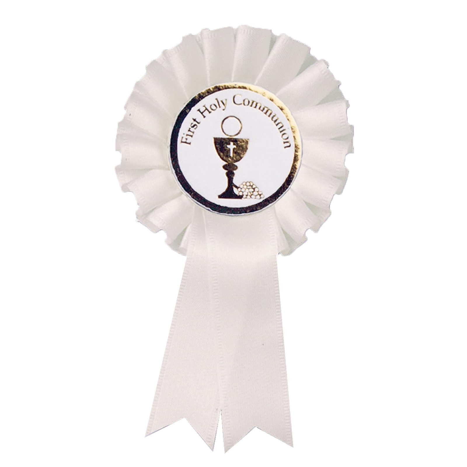 White Rosette Badge First Holy Communion C1905