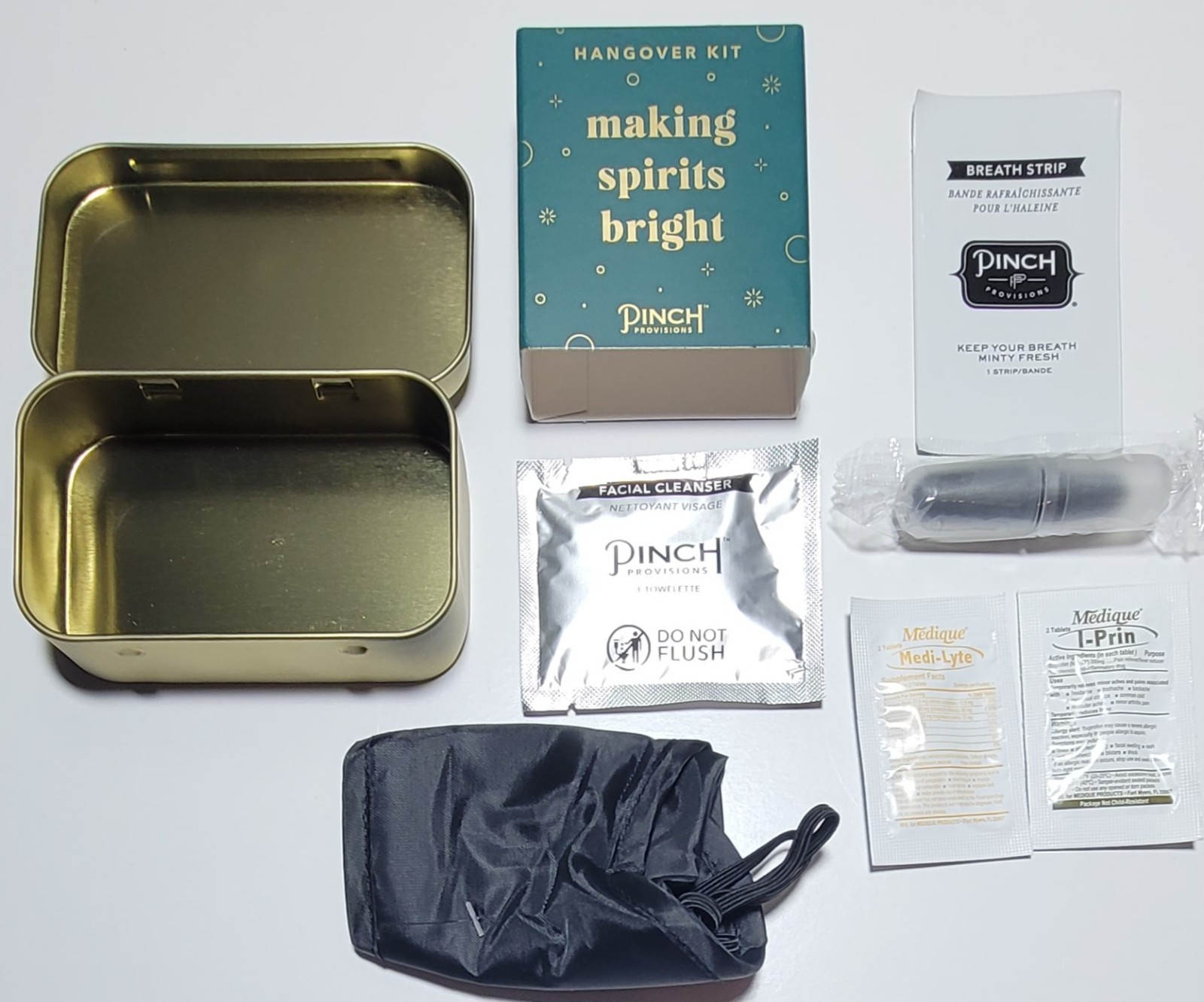 Pinch Provisions Hangover Kit Making Spirits Bright Pain Reliever Gag Gift Set
