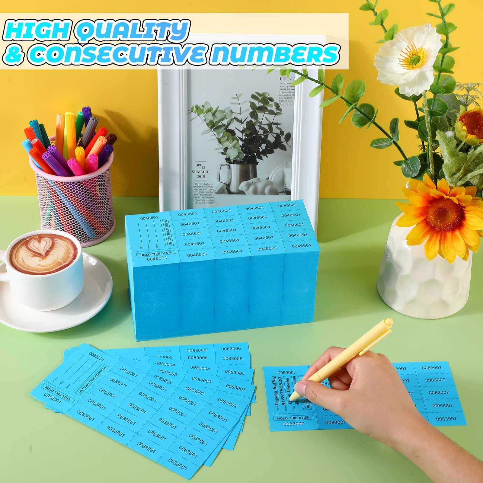 1000 Sheet 25 Bid Raffle Tickets Chinese Auction Tickets Sheets Auction Fundr…