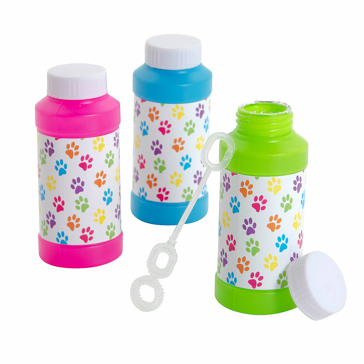 Paw Print 4 Oz Bubbles, Toys, 12 Pieces