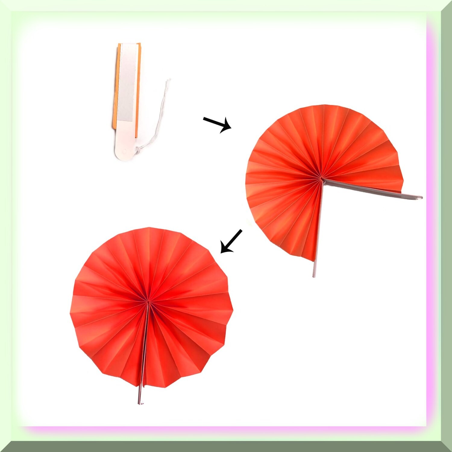 Party Decor Set with Tissue Pom Poms Fans and Honeycomb Balls