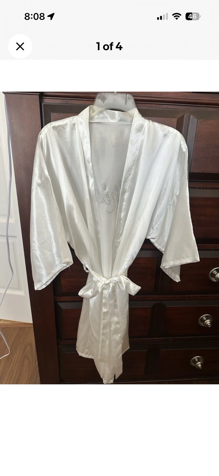 Set Of 3 Satin Bride Robe And Veil & Bachelorette/ Bridal Shower Party Game